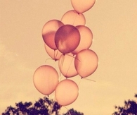 Retro Orange Balloons
