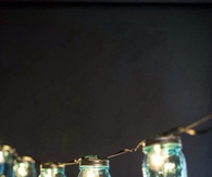 Hanging mason jars