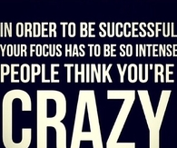 In order to be successful