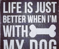 when im with my dog