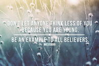 Because you are young