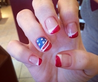 American Flag Nails