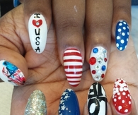 I love the USA Nail Art