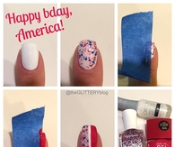July 4th nail tutorial