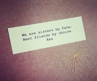 sisters by fate best friends by choice