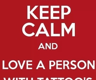 Love a person with tattoos