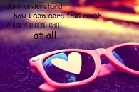 When you dont care at all