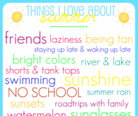 Things I love about Summer