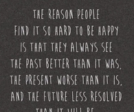 hard to be happy
