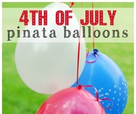 4th of July pinata balloons