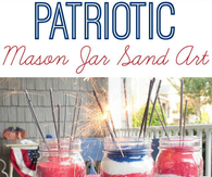 Patriotic Mason Jar Sand Srt