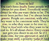a note to self