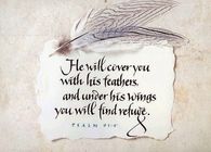 He will cover you