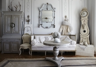 Shabby Chic Ivory Living Room