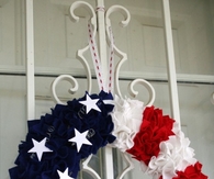 DIY Felt 4th of July Wreath