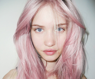 Hipster pink hair