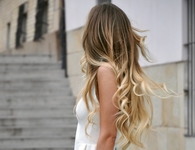 Blonde curls