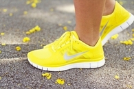 Yellow nike trainers