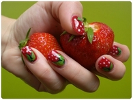 Cute Strawberry Nails