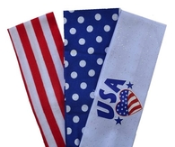 4th of July Patriotic Stretch Headband