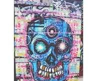 Retro Skull Art