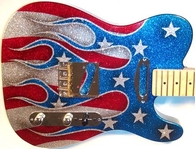 Red, White & Blue Electric Guitar