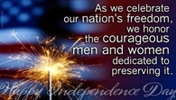 We Honour the Courageous Men & Women dedicated to preserving our Nation