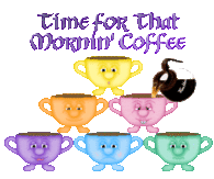 Time for morning coffee with friends!