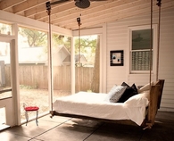 Enclosed Porch with Hanging Bed