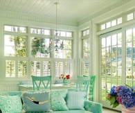Sunroom with Pretty Pastel Furniture