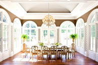 Sunroom as a Dining Room