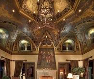 Living Room with Amazing Ceiling Design