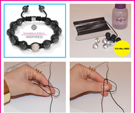 DIY Shamballa bracelets 