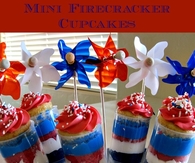 Mini Firecracker Cupcakes