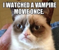 I watched a vampire movie once