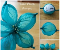 DIY Tissue Paper Flowers