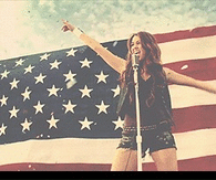 Patriotic Miley Cyrus