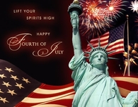 Lift your spirits high, happy fourth of july