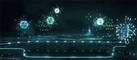 Blue Fireworks