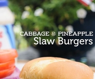 Cabage Pineapples Slaw Burger