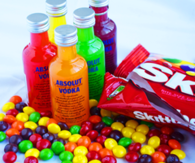 Vodka and skittles