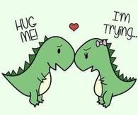 Hug me, im trying