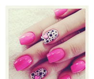 Cute pink nails
