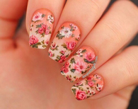 Floral nails