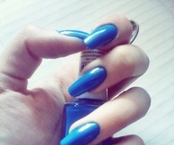 Blue nails