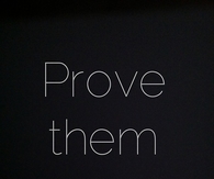 Prove them wrong
