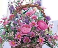 Pretty Basket of Flowers