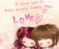 I love you this lovely happy day