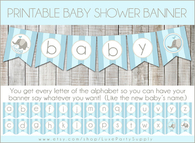 DIY Baby Shower Banners