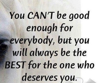 the one who deserves you